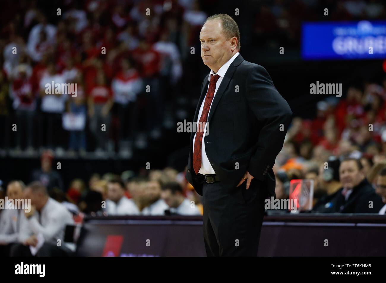 November 10, 2023 Wisconsin Badgers head coach Greg Gard during the