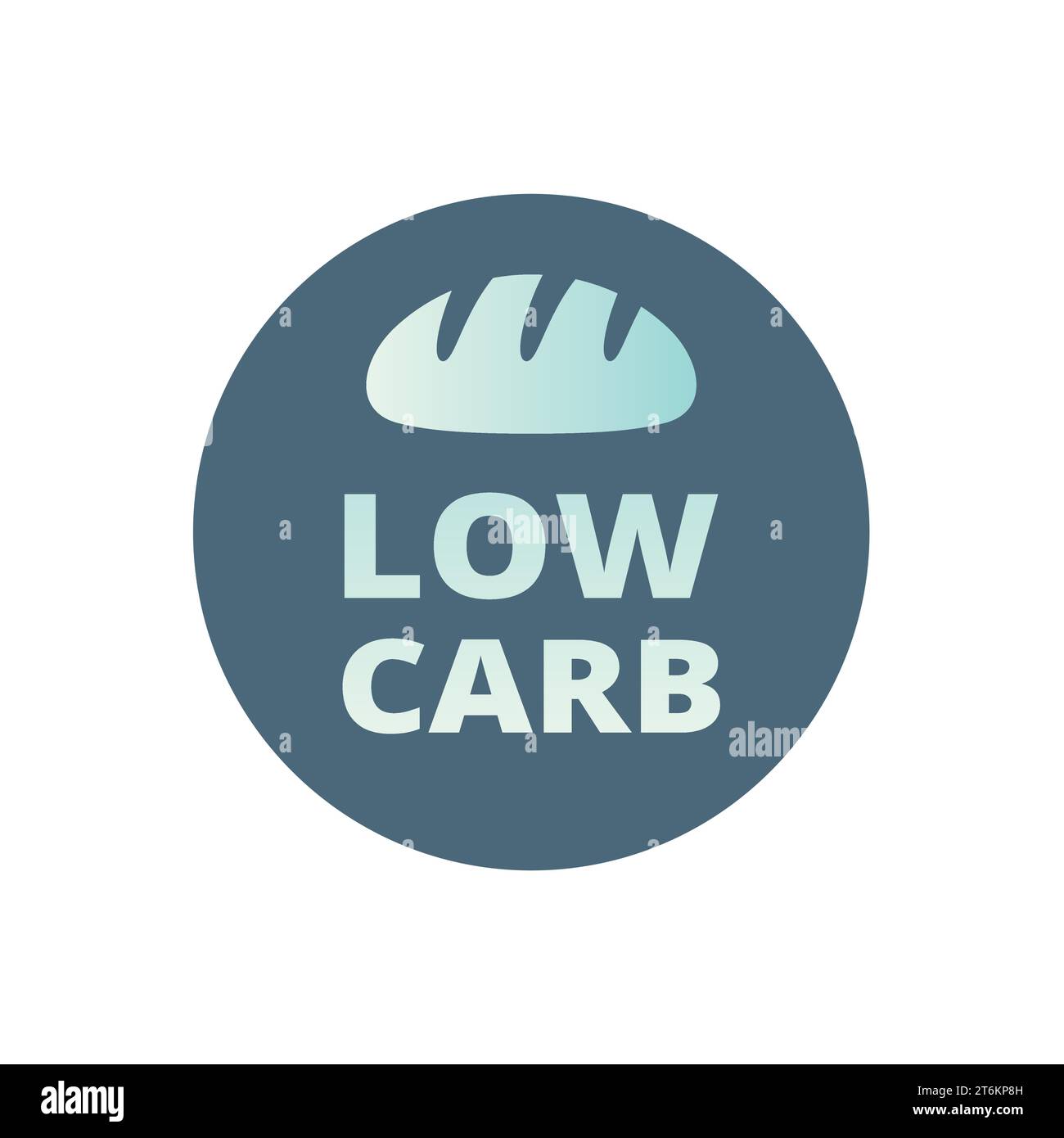 Low carb vector label keto no carbs or carbohydrates healthy eating