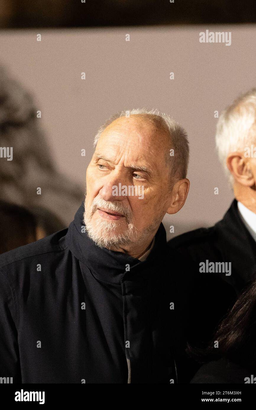 Eve of Poland s Independence Day In Warsaw. Antoni Macierewicz take part in the eve of Poland s independence day in Warsaw, Poland, on November 10, 2023. Warsaw Poland Eve of Poland s Independence Day In Warsaw. Copyright: xMarekxAntonixIwanczukx MAI00314 Stock Photo