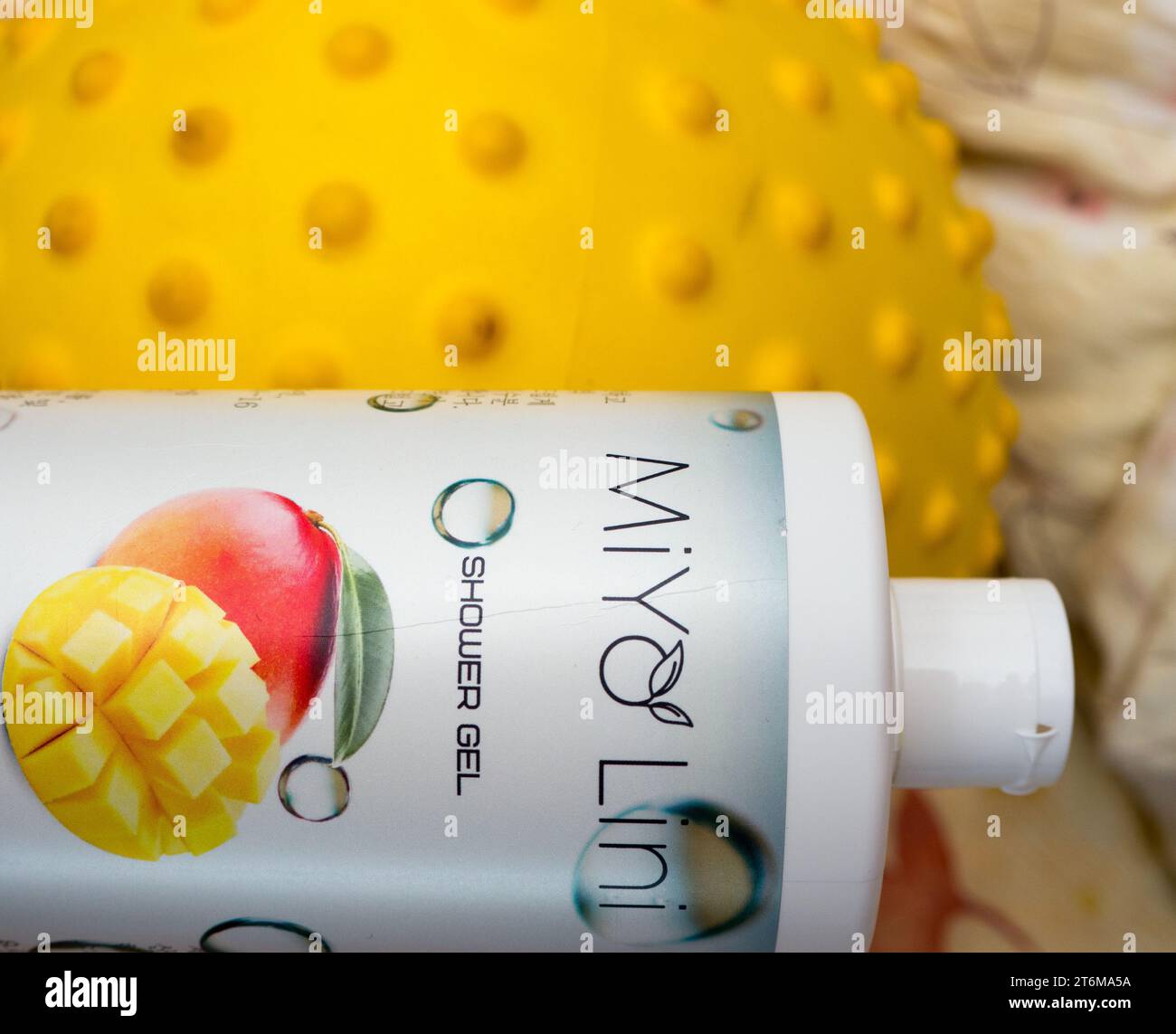 Shower gel Miyo Lini. Stock Photo