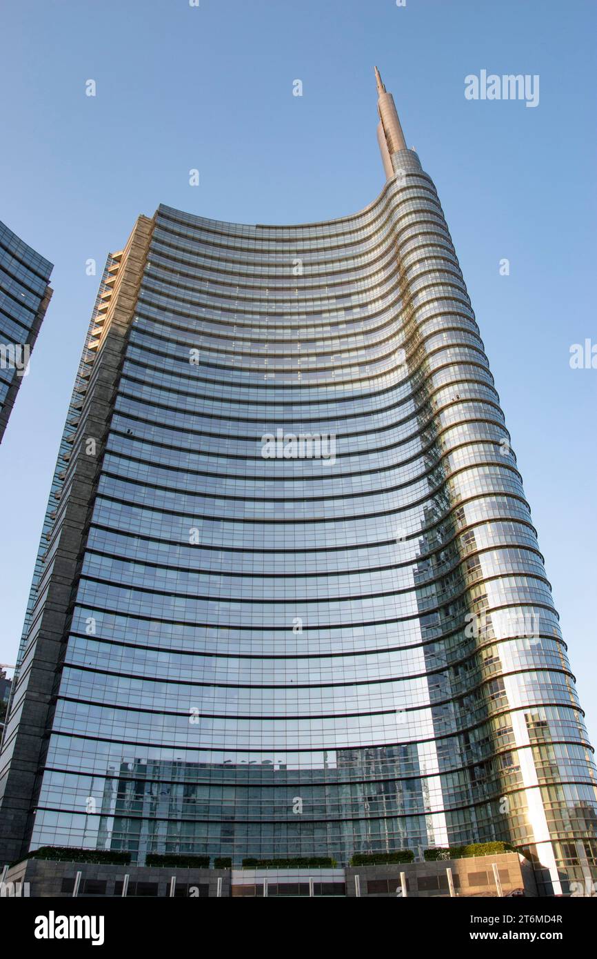 Modern skyscrapers in Milan, Porta Nuova district, Italy Stock Photo