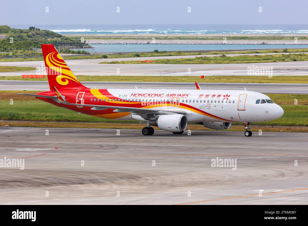 Okinawa, Japan October 3, 2023 Hongkong Airlines Airbus A320