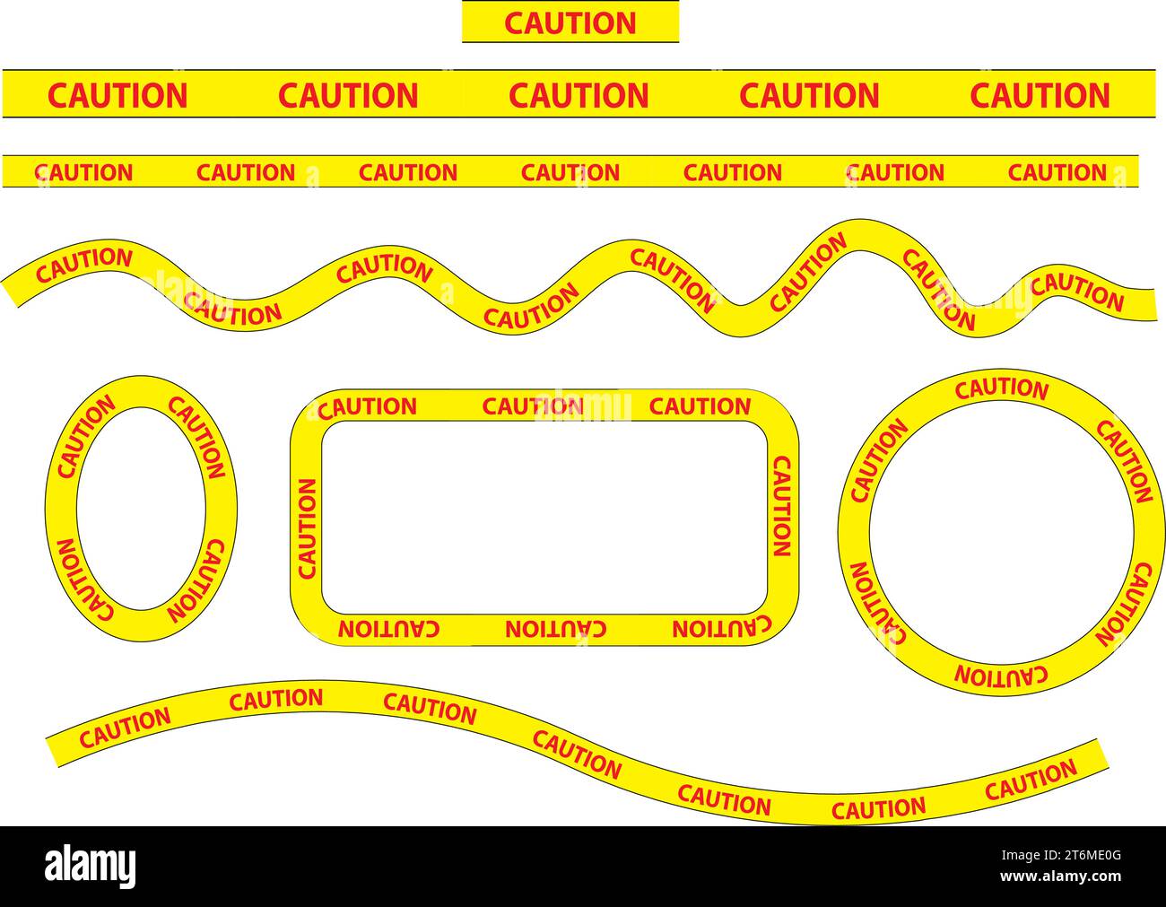 Caution tape vector sign. caution and keep out, do not enter and danger