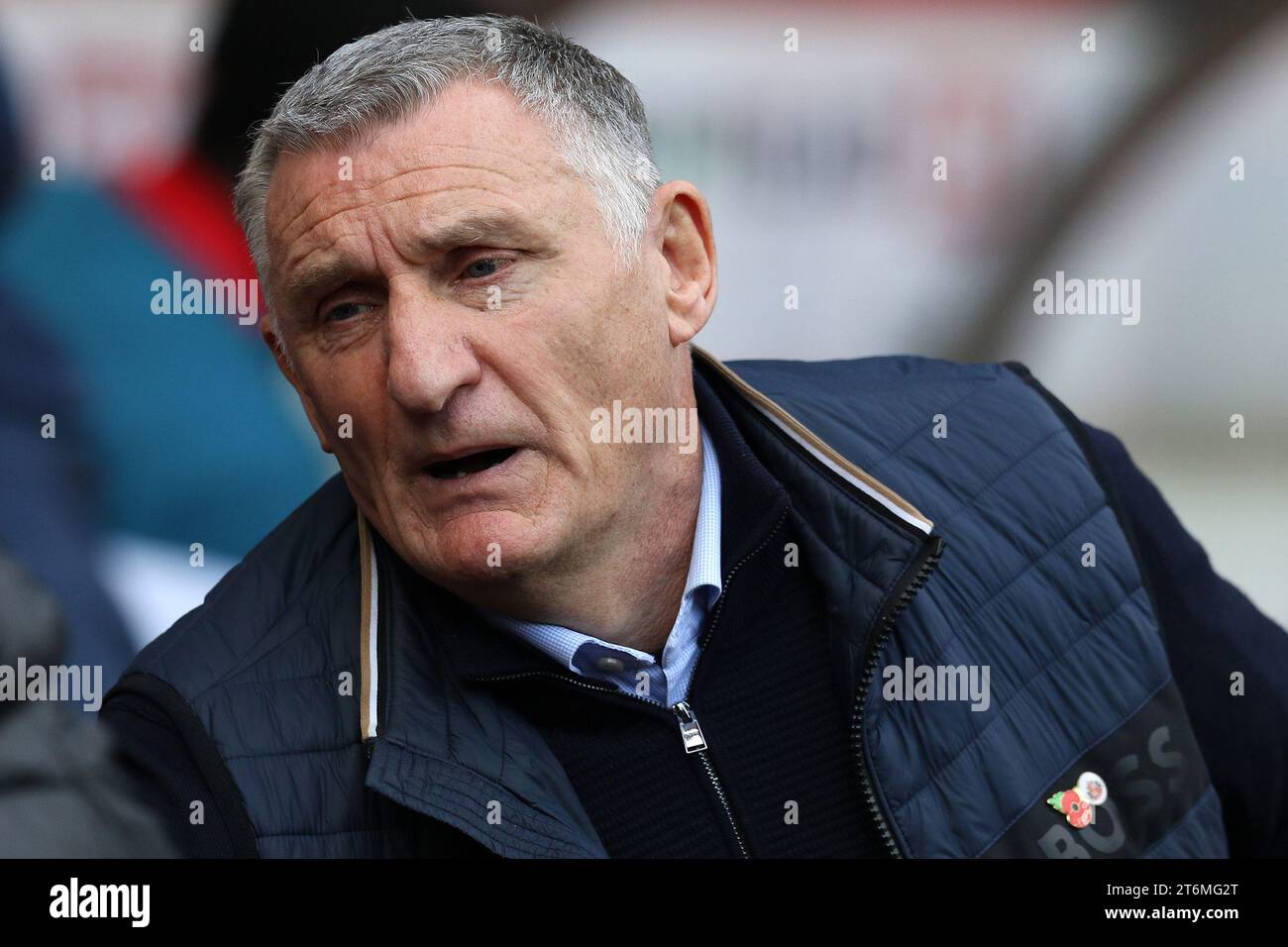 Sunderland, UK. 11th Nov 2023. Sunderland Manager Tony Mowbray during the Sky Bet Championship match between Sunderland and Birmingham City at the Stadium Of Light, Sunderland on Saturday 11th November 2023. (Photo: Robert Smith | MI News) Stock Photo