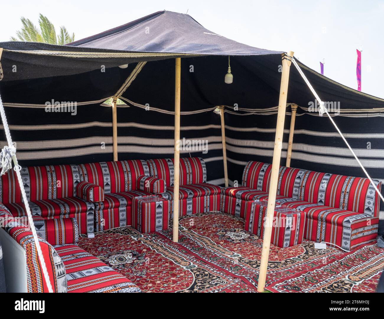 Traditional arabic tent at the qatar Souq Stock Photo Alamy