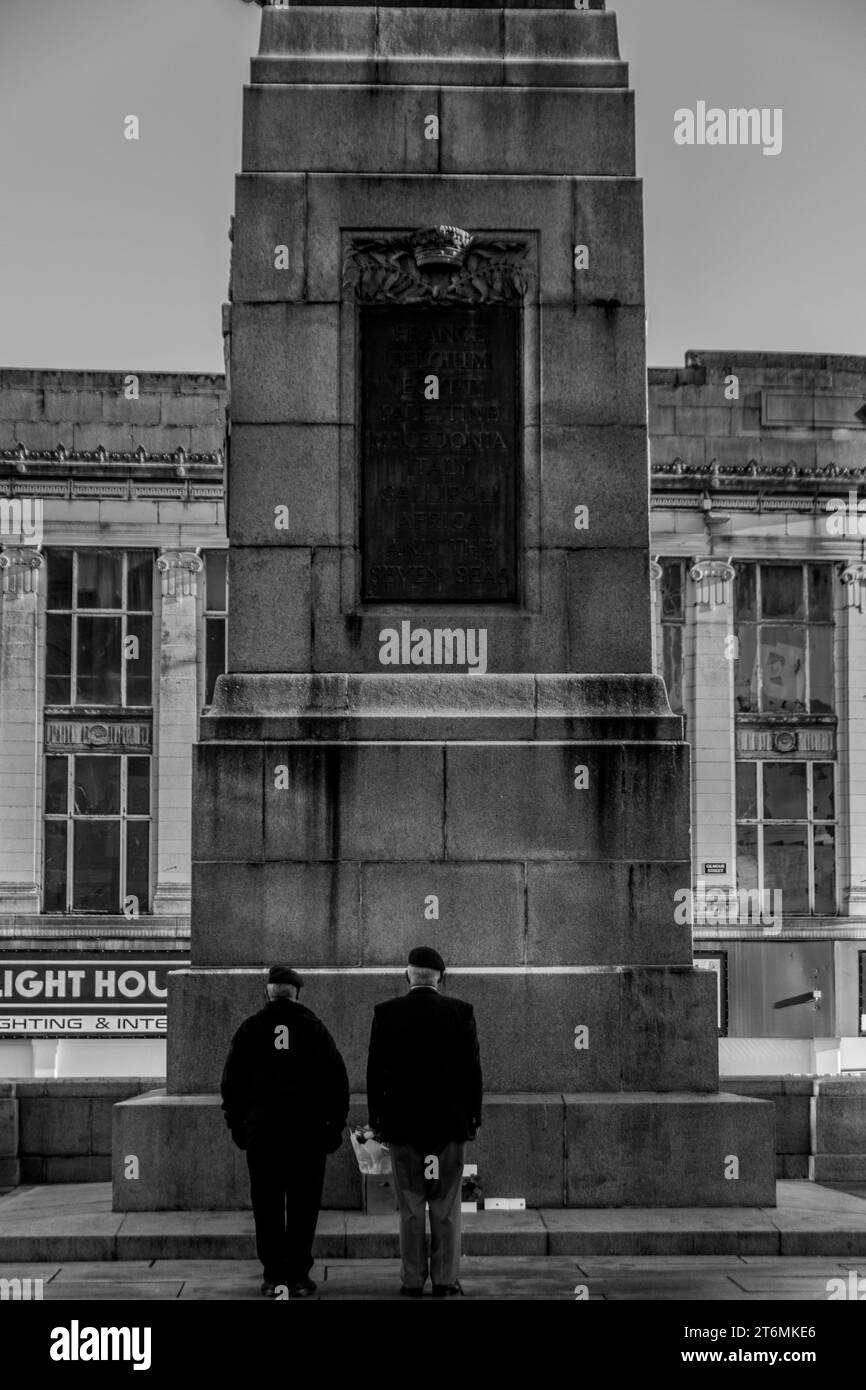 Paisley Cenotaph Remembrance Day Novemeber 11th 2023 Stock Photo