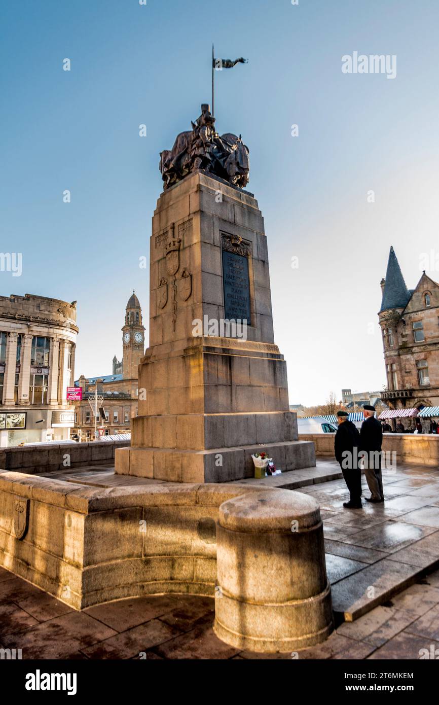 Paisley Cenotaph Remembrance Day Novemeber 11th 2023 Stock Photo