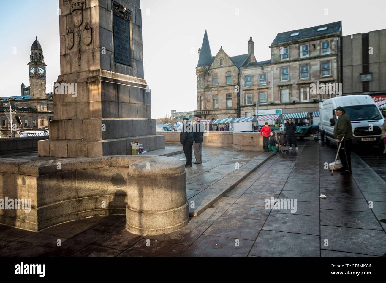 Paisley Cenotaph Remembrance Day Novemeber 11th 2023 Stock Photo