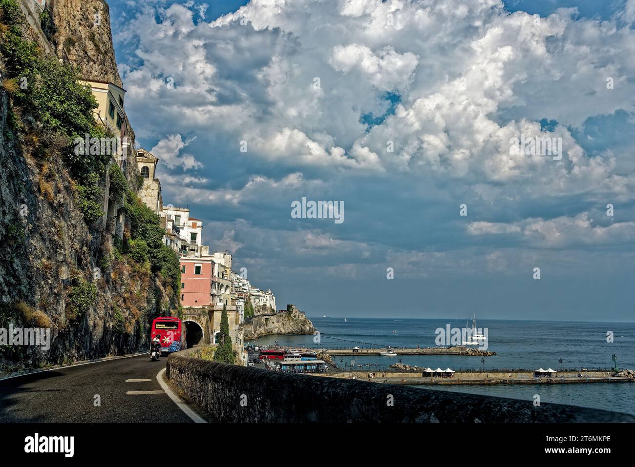 Amalfi Tunnel Stock Photo
