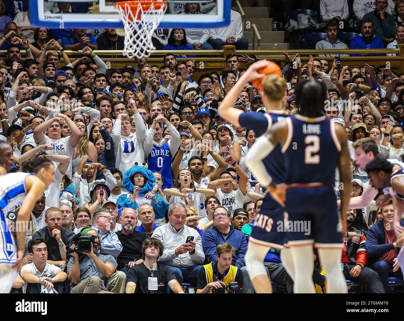 November 10, 2023 Duke fans during freethrow. NCAA basketball game between University of
