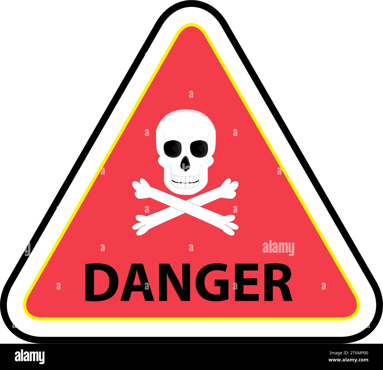 Warning sign (trash talk), vector illustration. Stock Vector