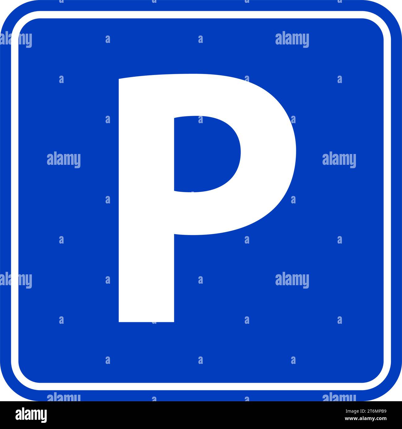 road sign board parking. vector illustration. on a white background. Parking Area Vector illustration. Stock Vector