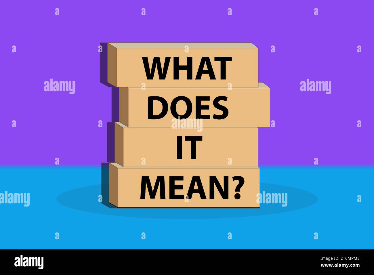 what does it mean Concept. cube words. vector illustration. Concept