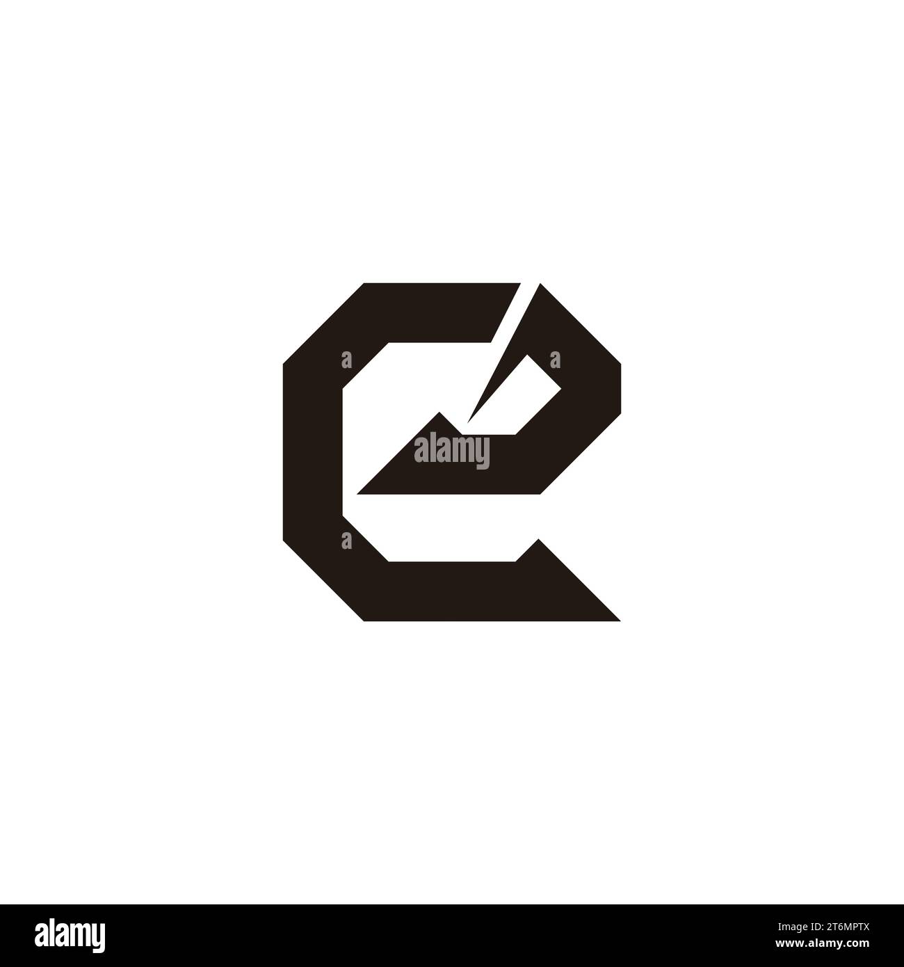 letter e monogram geometric simple logo vector Stock Vector Image & Art ...