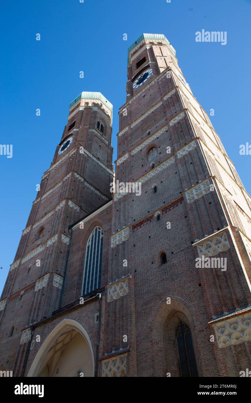 Frauenkirche Cathedral, Old Town, Munich, Bavaria, Germany Stock Photo