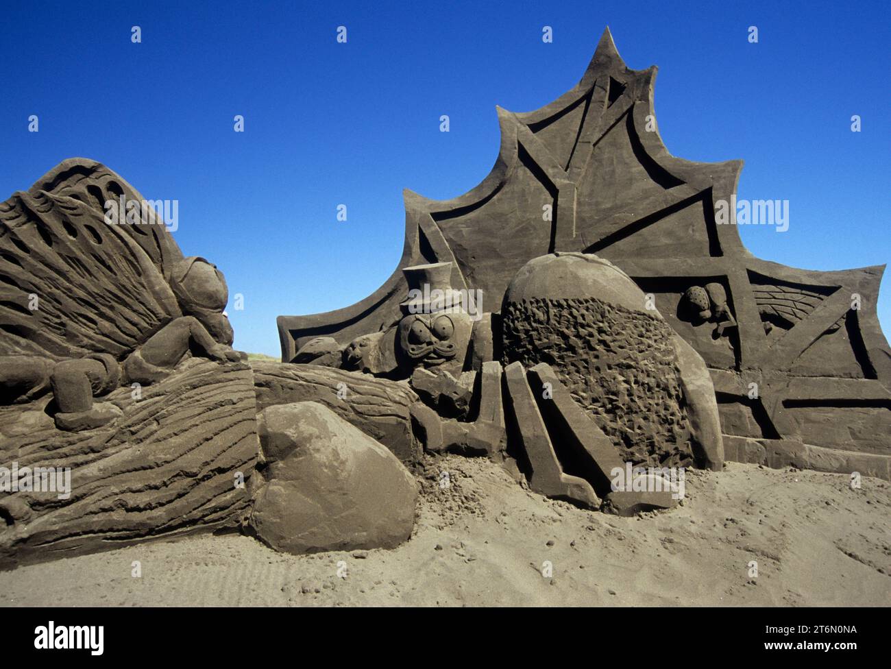 Sandcastle, Sand & Sawdust Festival, Ocean Shores, Washington Stock