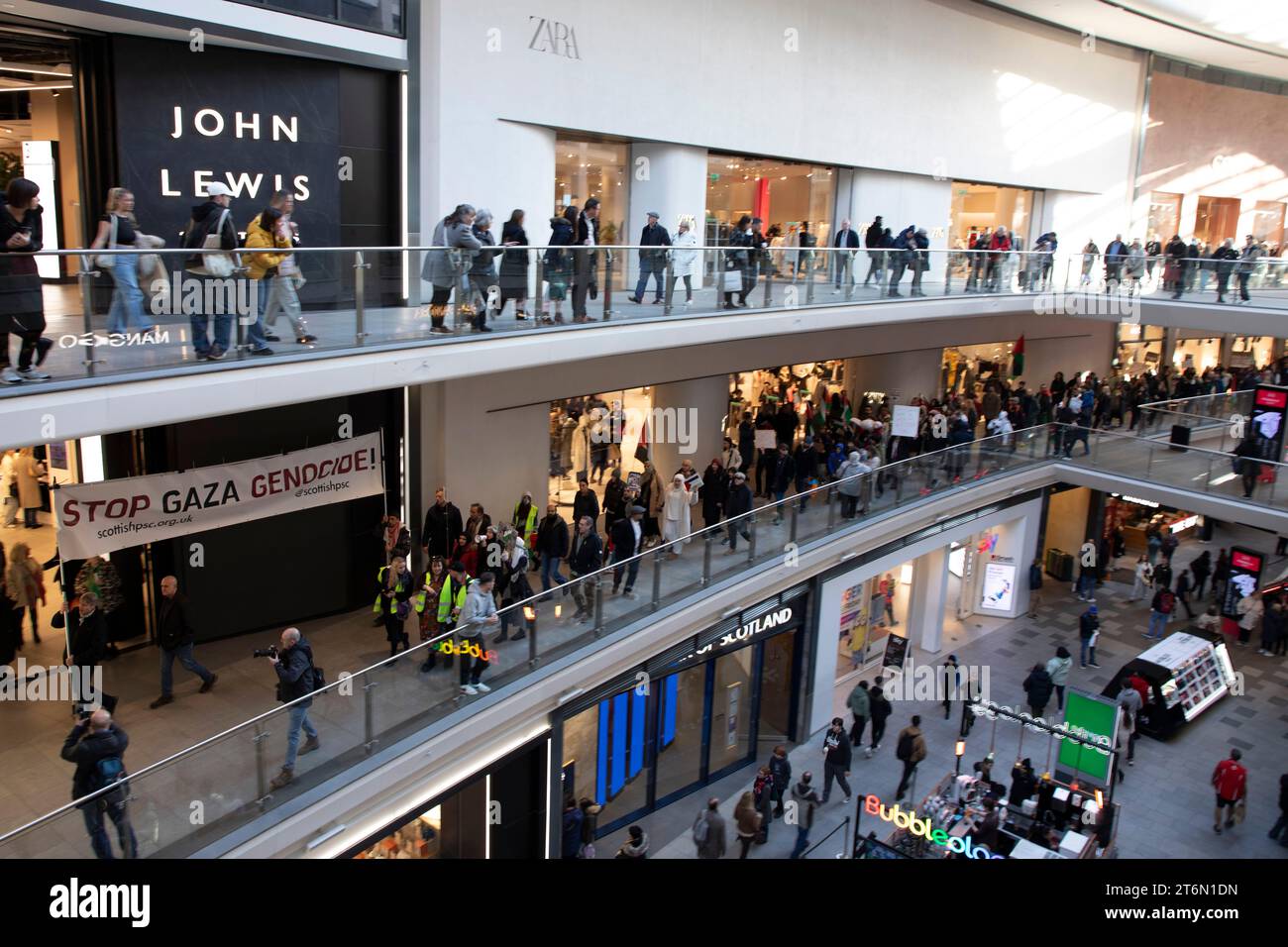 Edinburgh, Scotland, UK, 11 November 2023. Palestinian Solidarity Peace