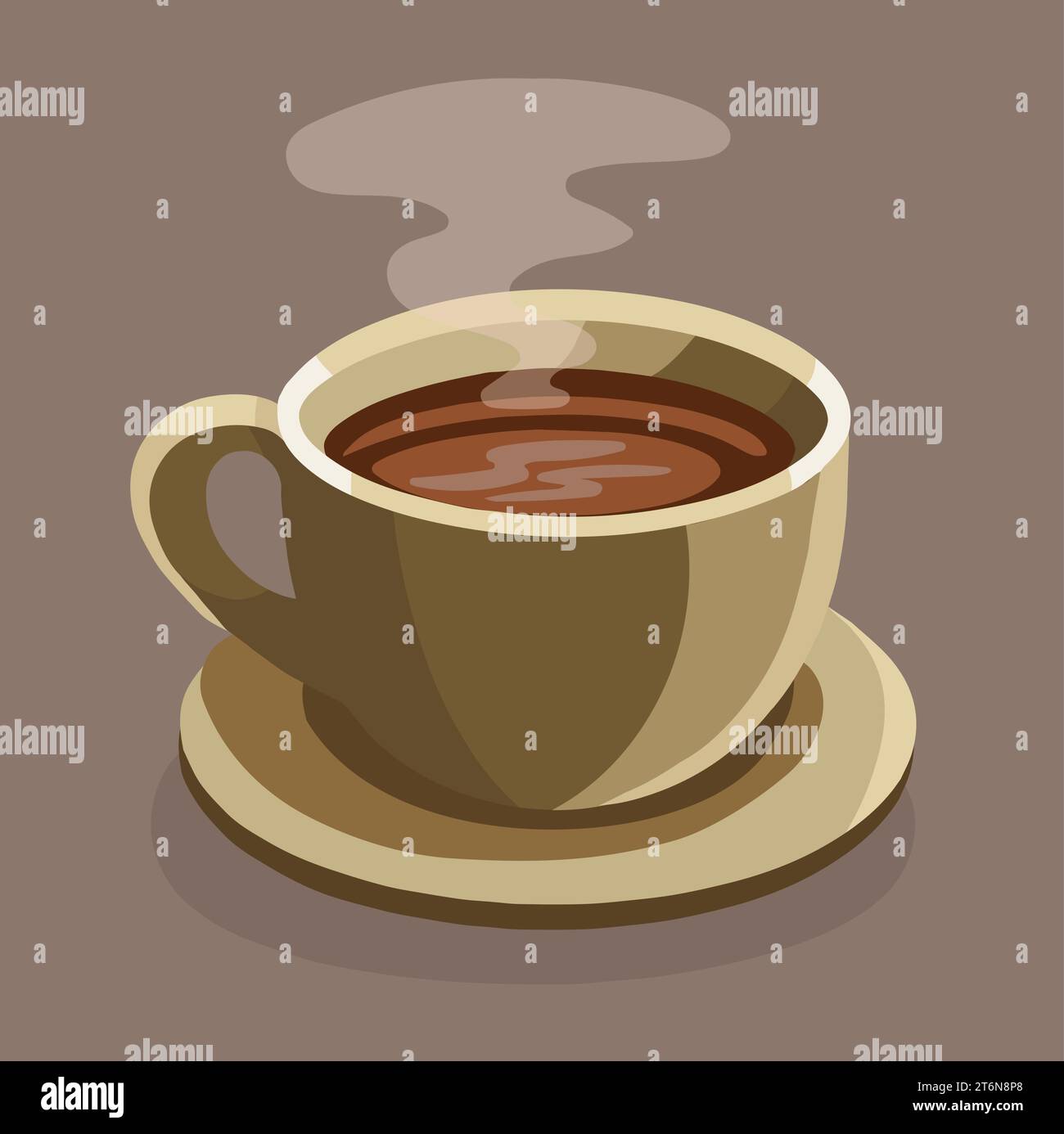 Cup of Coffee, vector illustration Stock Vector