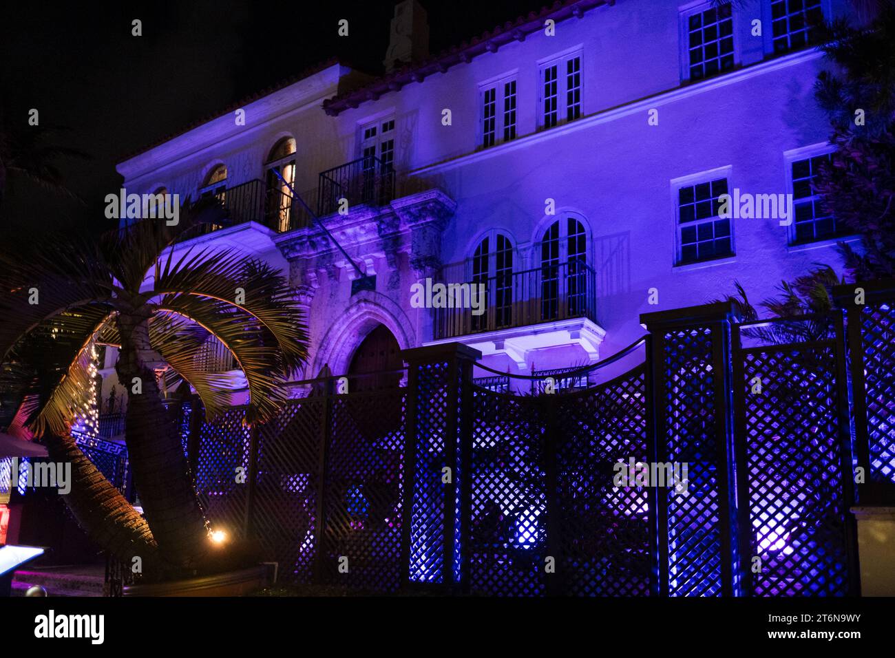 Miami, USA. 27 Oct, 2023. The old Versace Mansion on Miami South Beach
