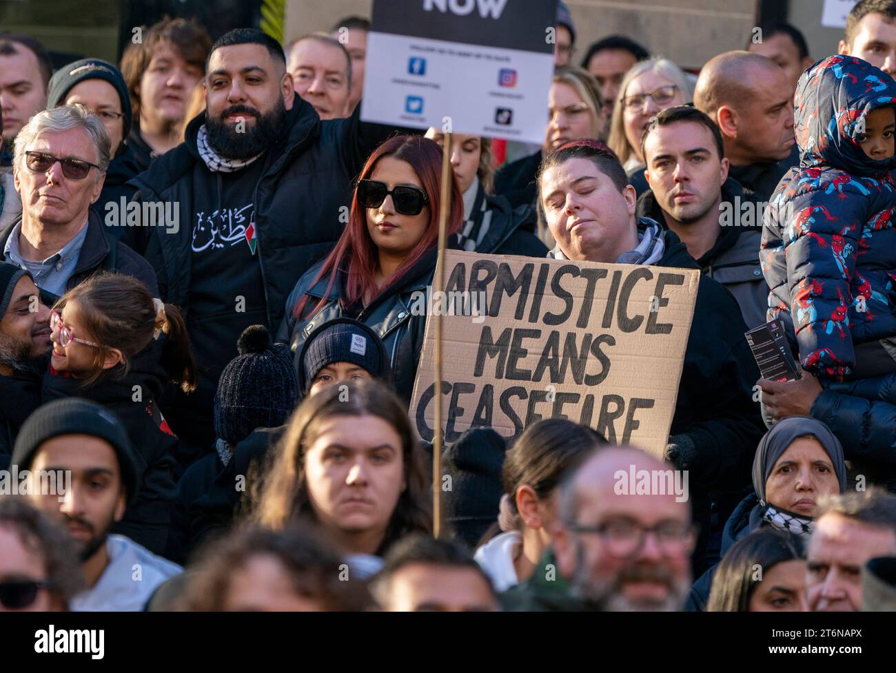 People take part in a Scottish Palestine Solidarity Campaign