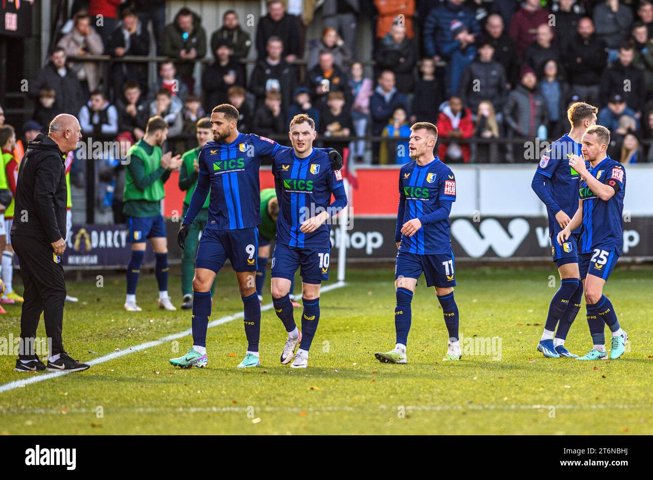 Salford, UK. 11th Nov 2023. Salford, UK. 11th Nov 2023. Mansfield Town