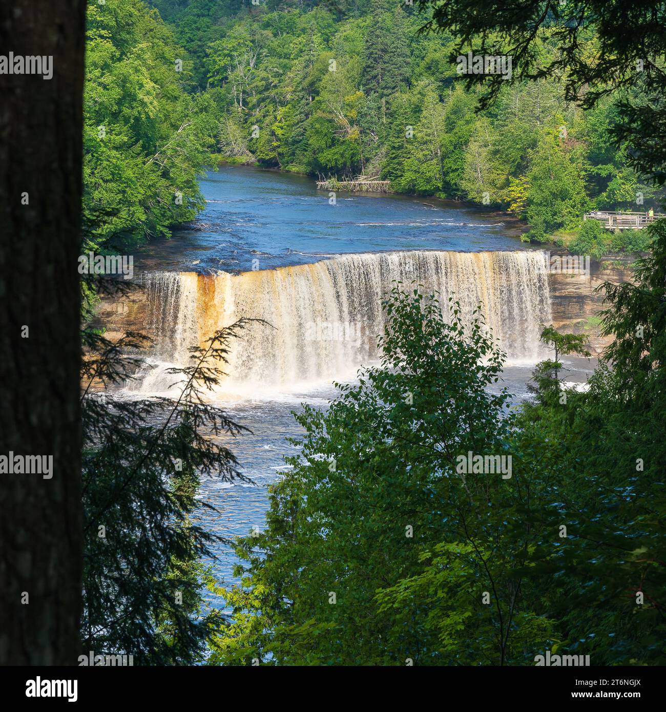 Paradise, MI August 9, 2023 Magnificent Upper Tahquamenon falls in