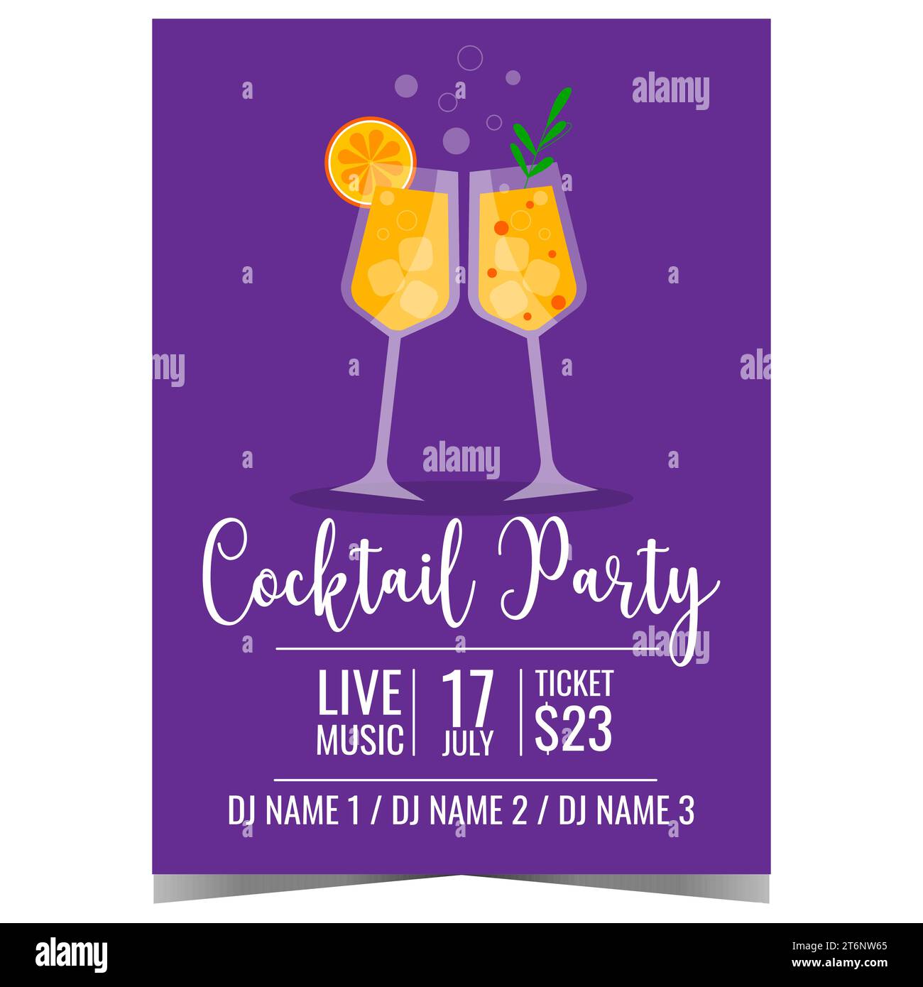 Cocktail party invitation hi-res stock photography and images - Alamy