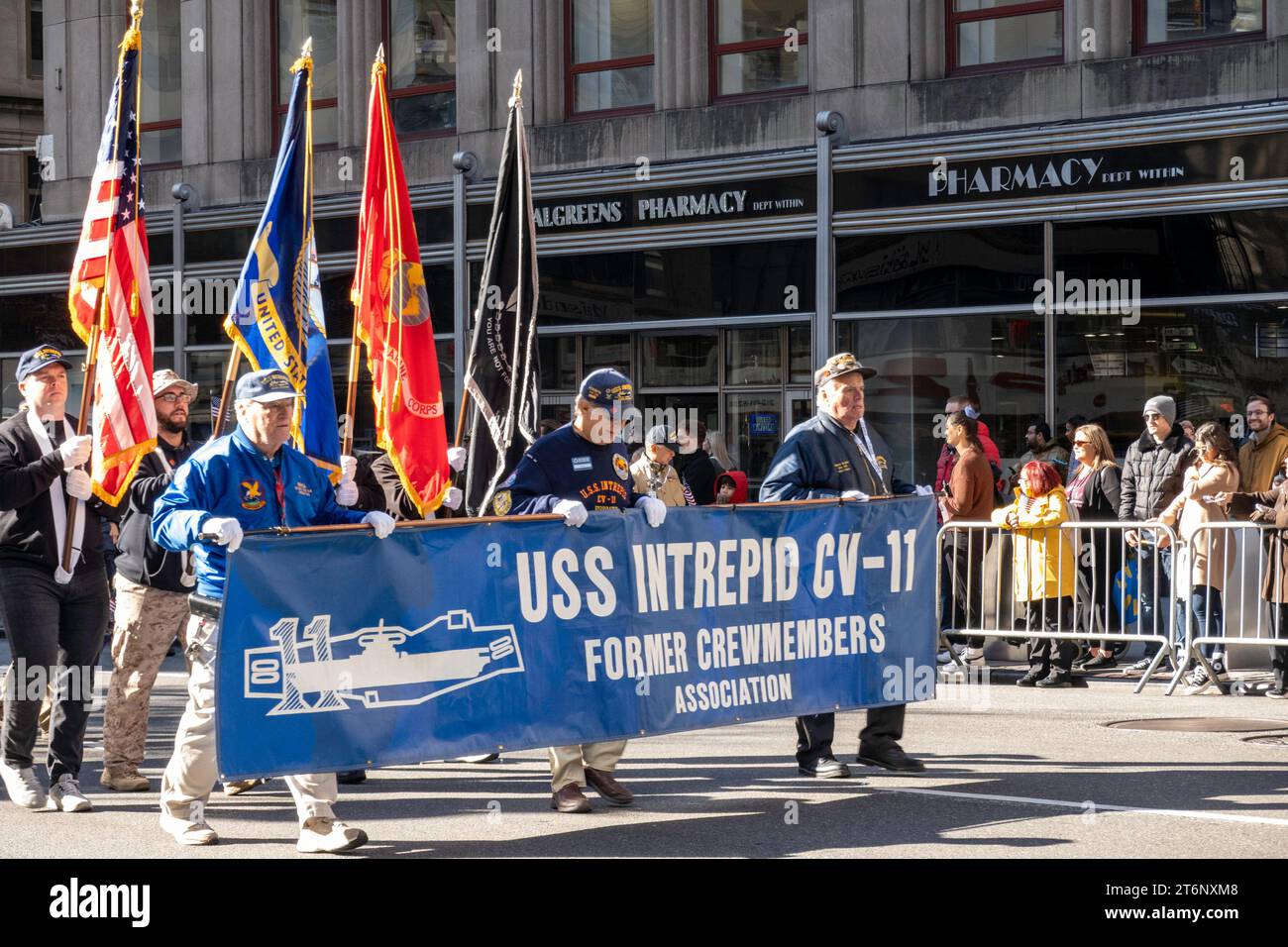 11 November 2023 Veterans Day Parade on Fifth Avenue in New York City, USA Stock Photo