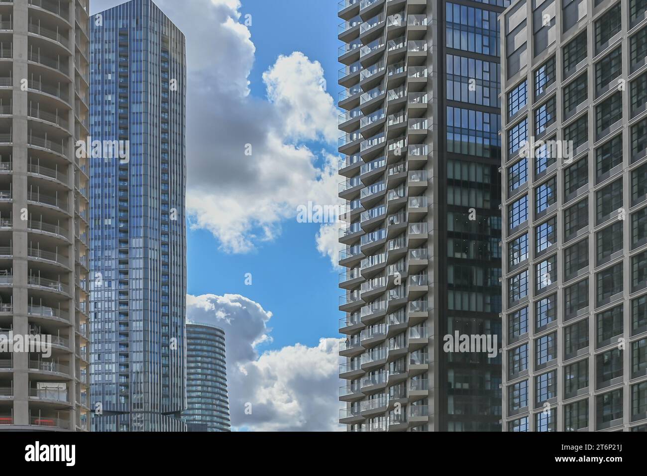 Modern buildings in London, Canary Wharf Stock Photo - Alamy