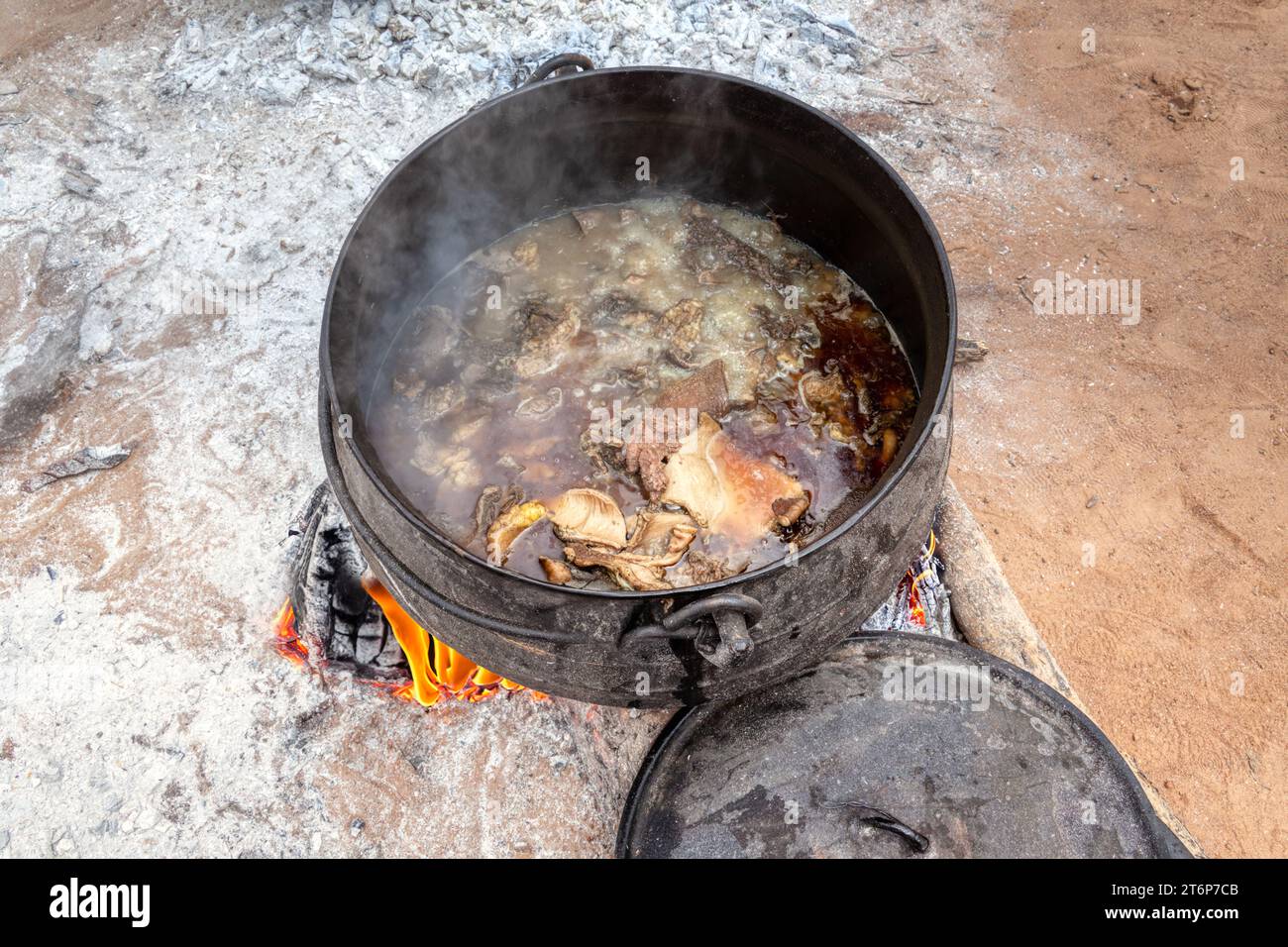 https://c8.alamy.com/comp/2T6P7CB/african-pot-outdoors-in-the-yard-kitchen-cooking-large-pieces-of-meat-tripe-and-fat-2T6P7CB.jpg