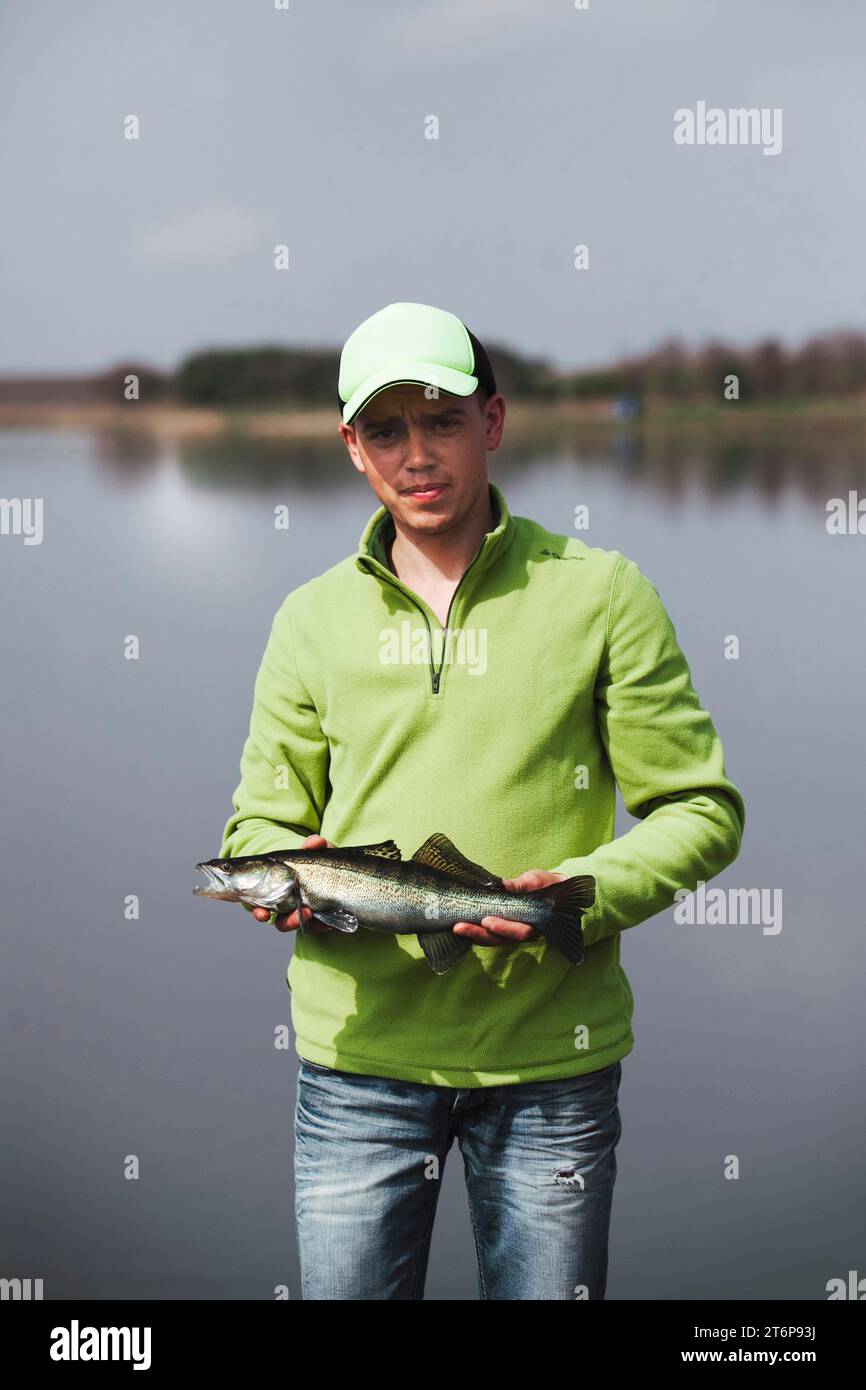 Two fish caught by fisherman hi-res stock photography and images - Alamy