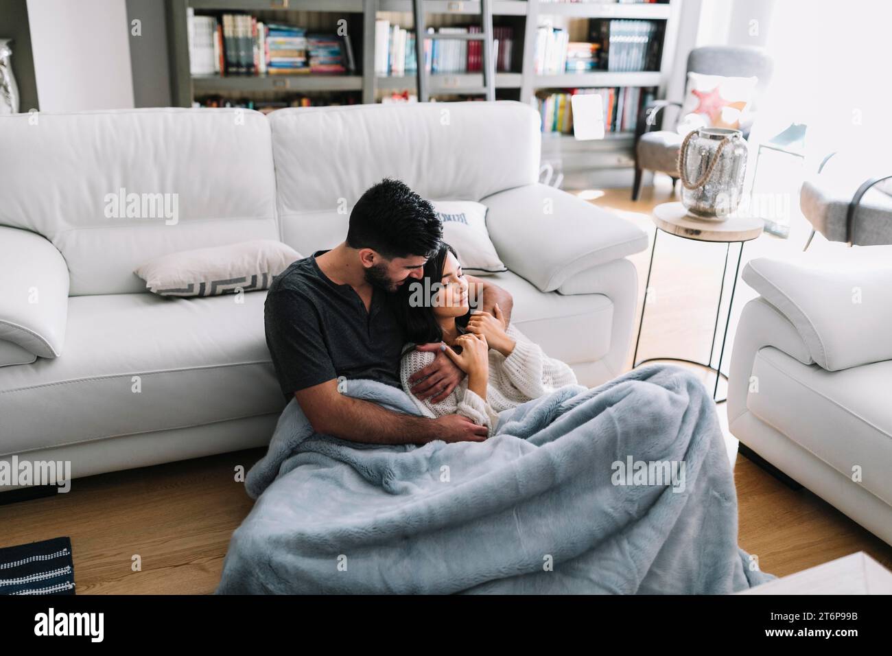 Passionate couple sitting hi-res stock photography and images - Alamy
