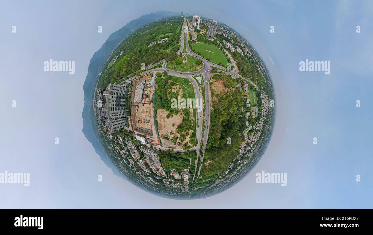 exclusive 360 panorama pic of islamabad Stock Photo