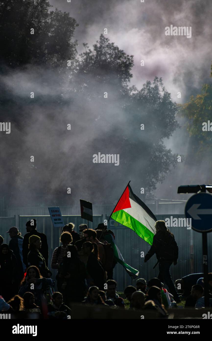 London, UK. 11 November, 2023. Flares Are Set Of As 300,000 Thousand ...