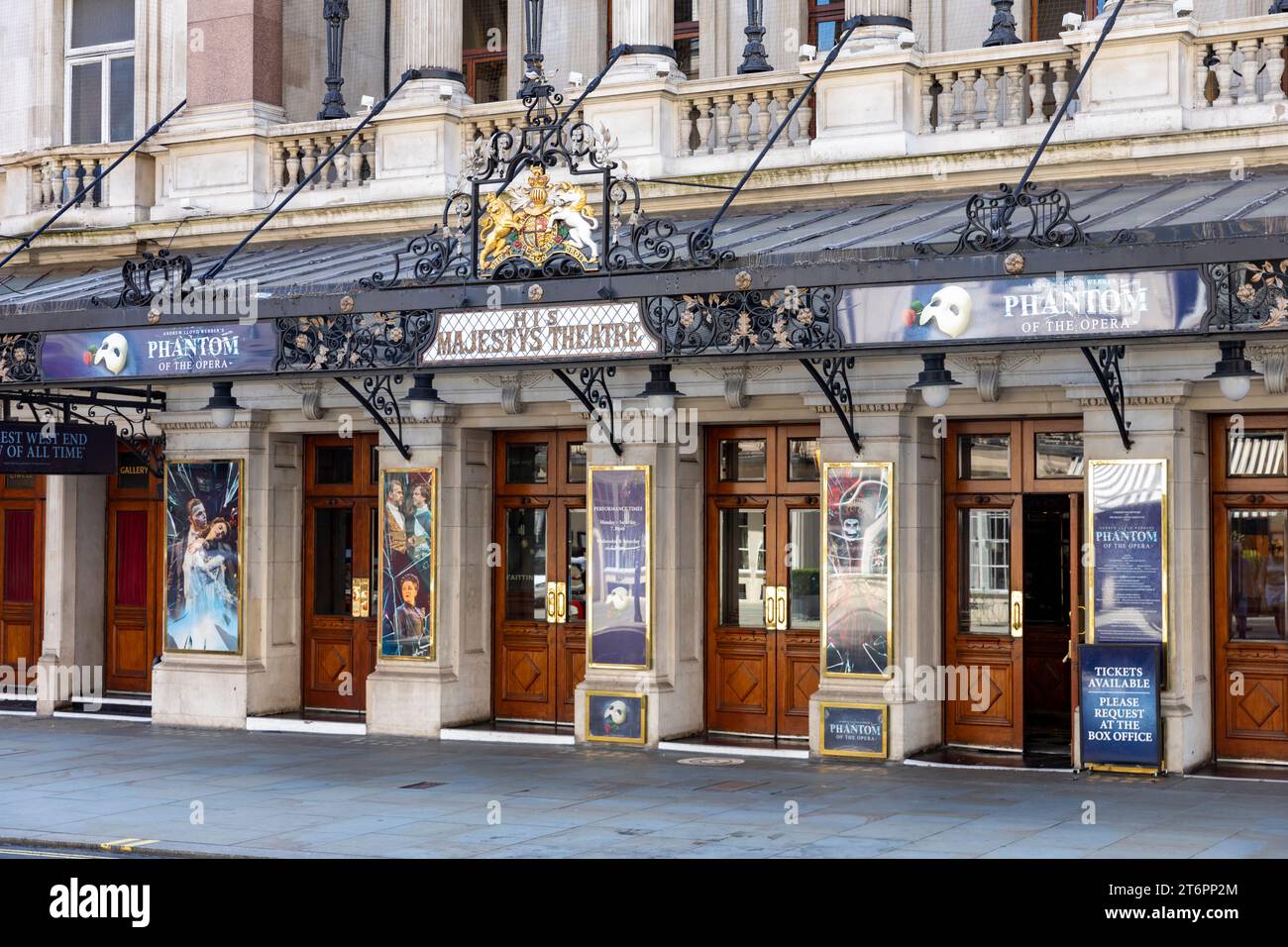 London England His Majesty s Theatre Showing Phantom Of The Opera London England His Majesty s Theatre Showing Phantom Of The Opera