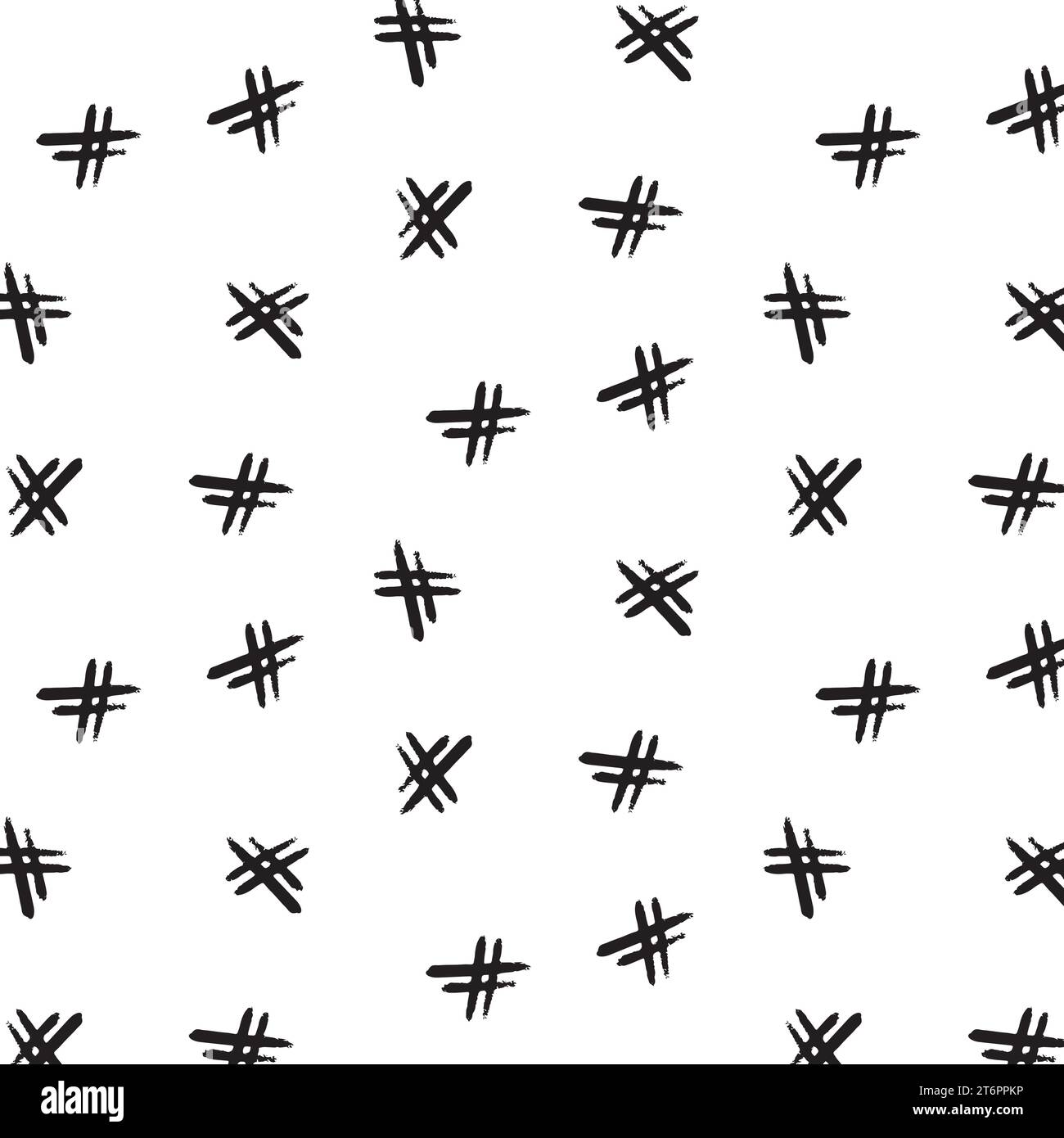 chaotic grunge hashtags pattern, seamless pattern on a transparent background. vector pattern. Stock Vector