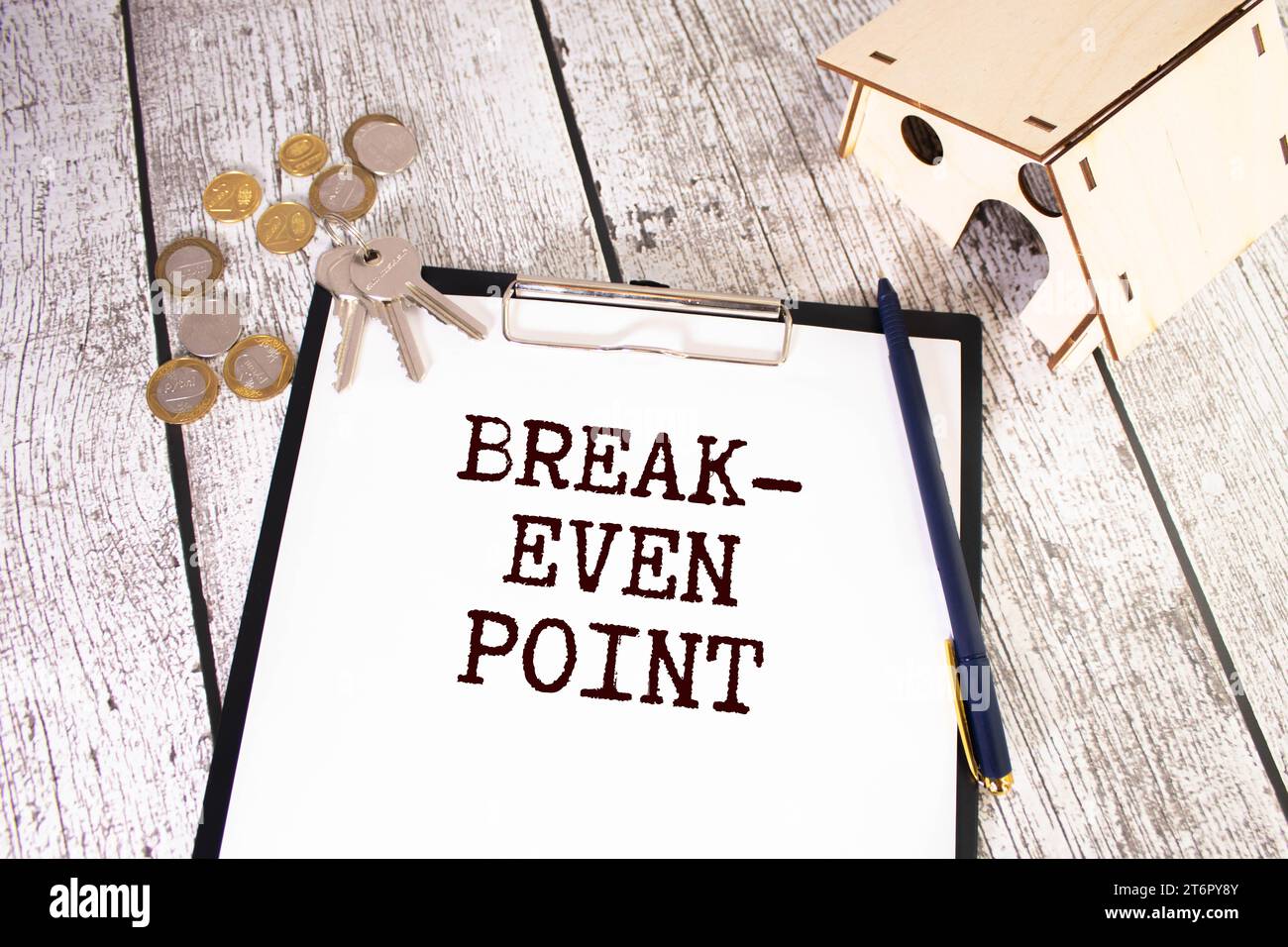 White Background Black Word on a white background Break Even Point