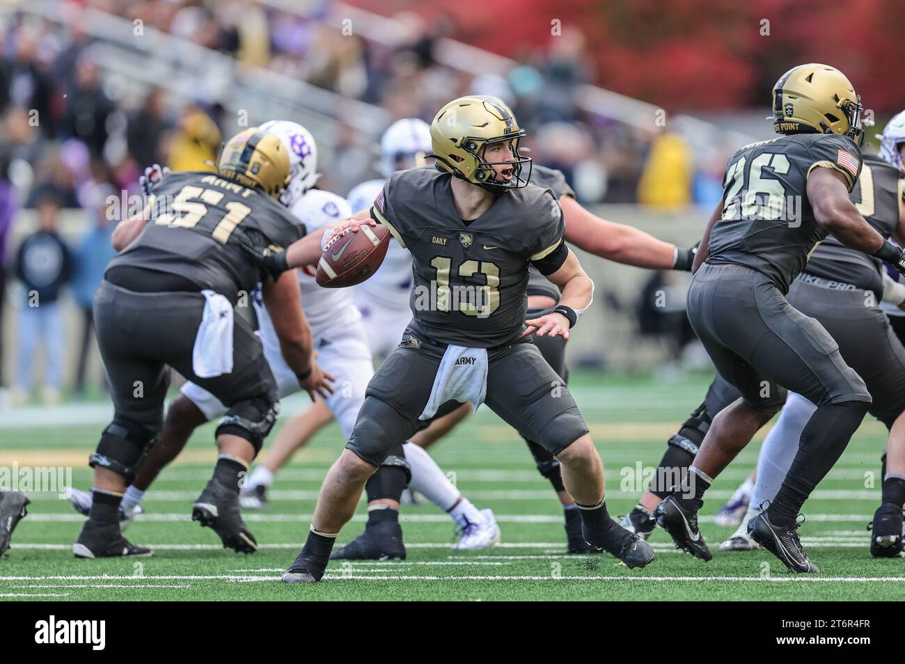 November 11, 2023 Army Black Knights quarterback Bryson Daily (13
