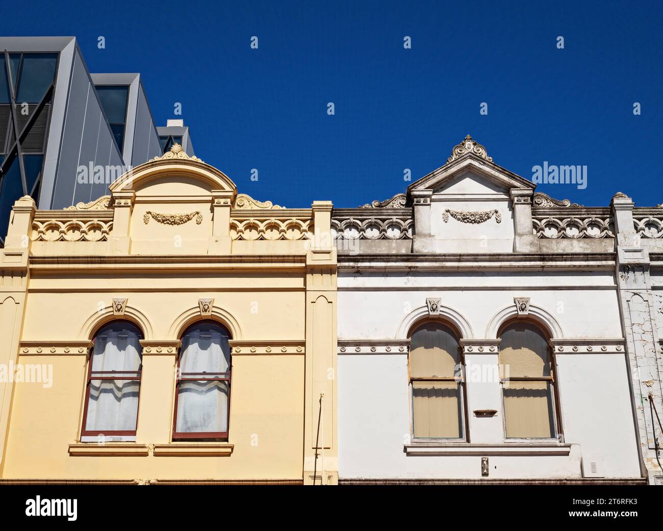Melbourne Australia / Edwardian facade in Puckle Street, Moonee Ponds Stock Photo Alamy