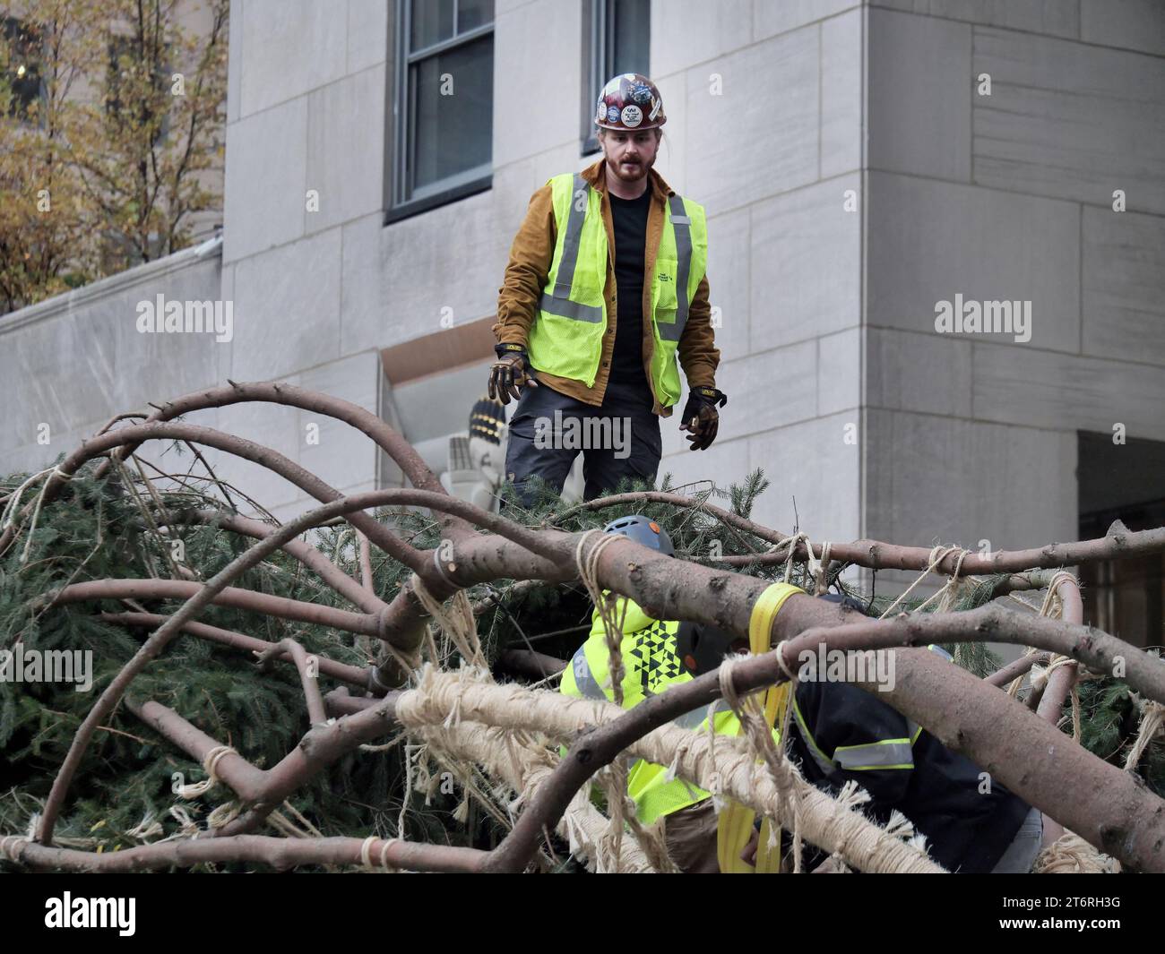 November 11, 2023, New York, New York, US The Rockefeller Center