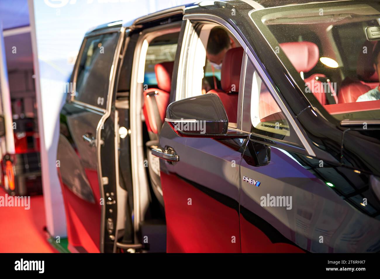 Partial close-up of a beautifully designed new energy vehicle Stock Photo