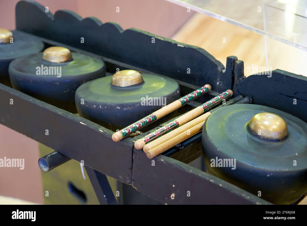 Malaysian traditional percussion instruments, retro gongs and drums