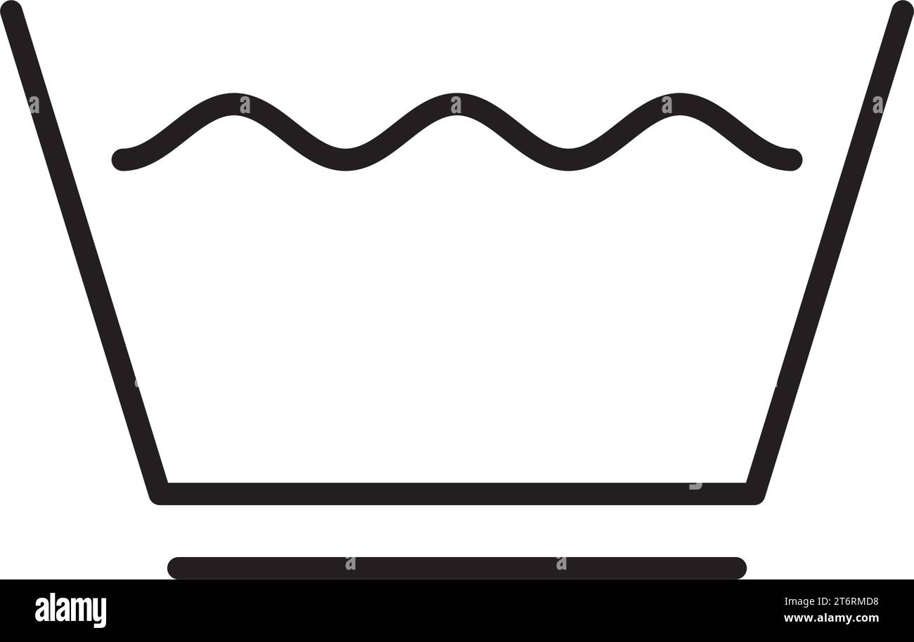 Machine wash permanent press symbol. Washing clothes instructions label
