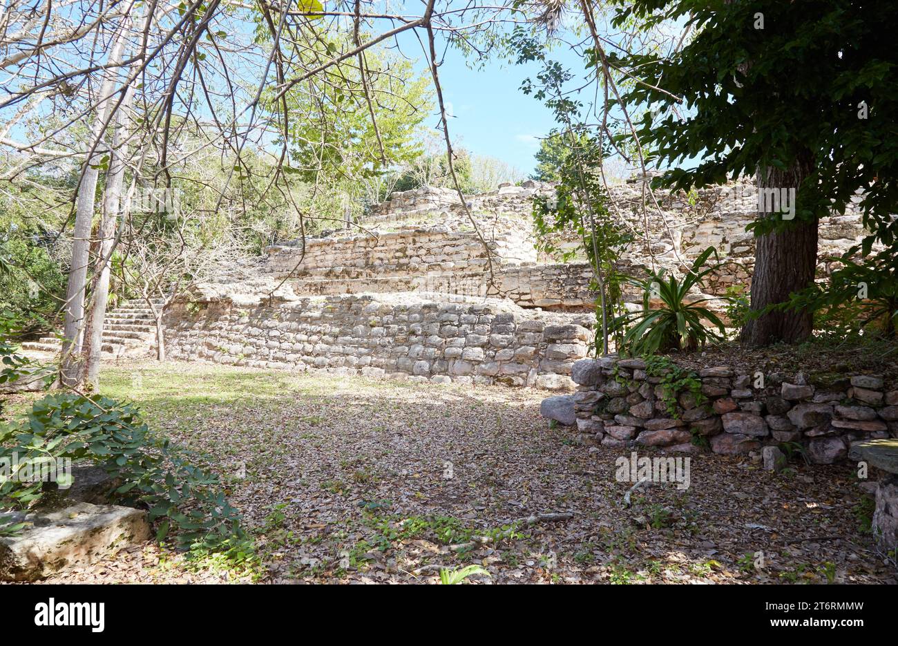 The El Conejo ruins in Izamal, Yucatan, Mexico Stock Photo