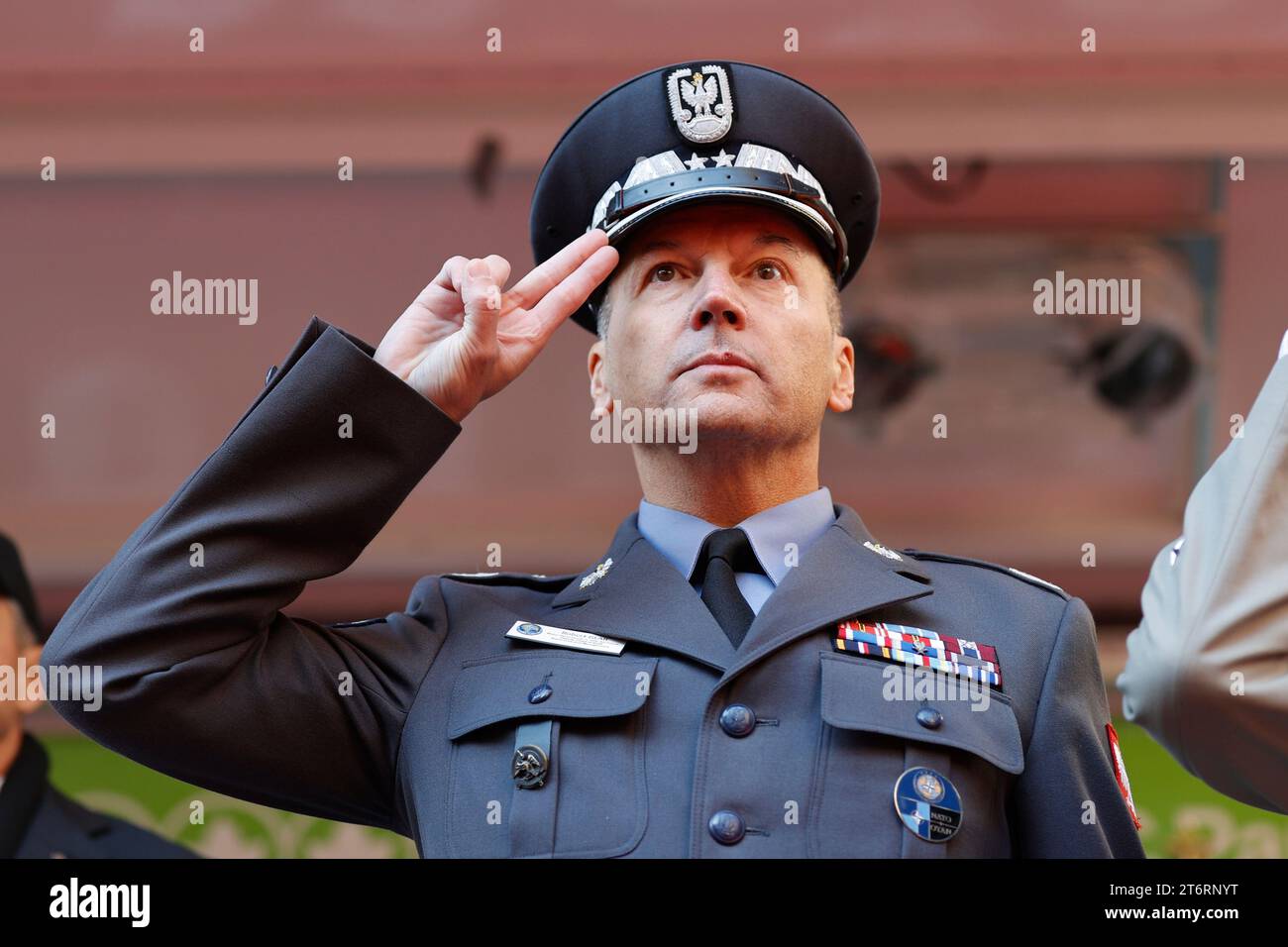 November 11, 2023, NY, USA: Fifth Avenue, New York, USA, November 11, 2023 - Major General Robert GLAB, Polish Air Force, during the 104th annual New York City Veterans Day Parade in New York City. Photo: Luiz Rampelotto/EuropaNewswire (Credit Image: © Luiz Rampelotto/ZUMA Press Wire) EDITORIAL USAGE ONLY! Not for Commercial USAGE! Stock Photo