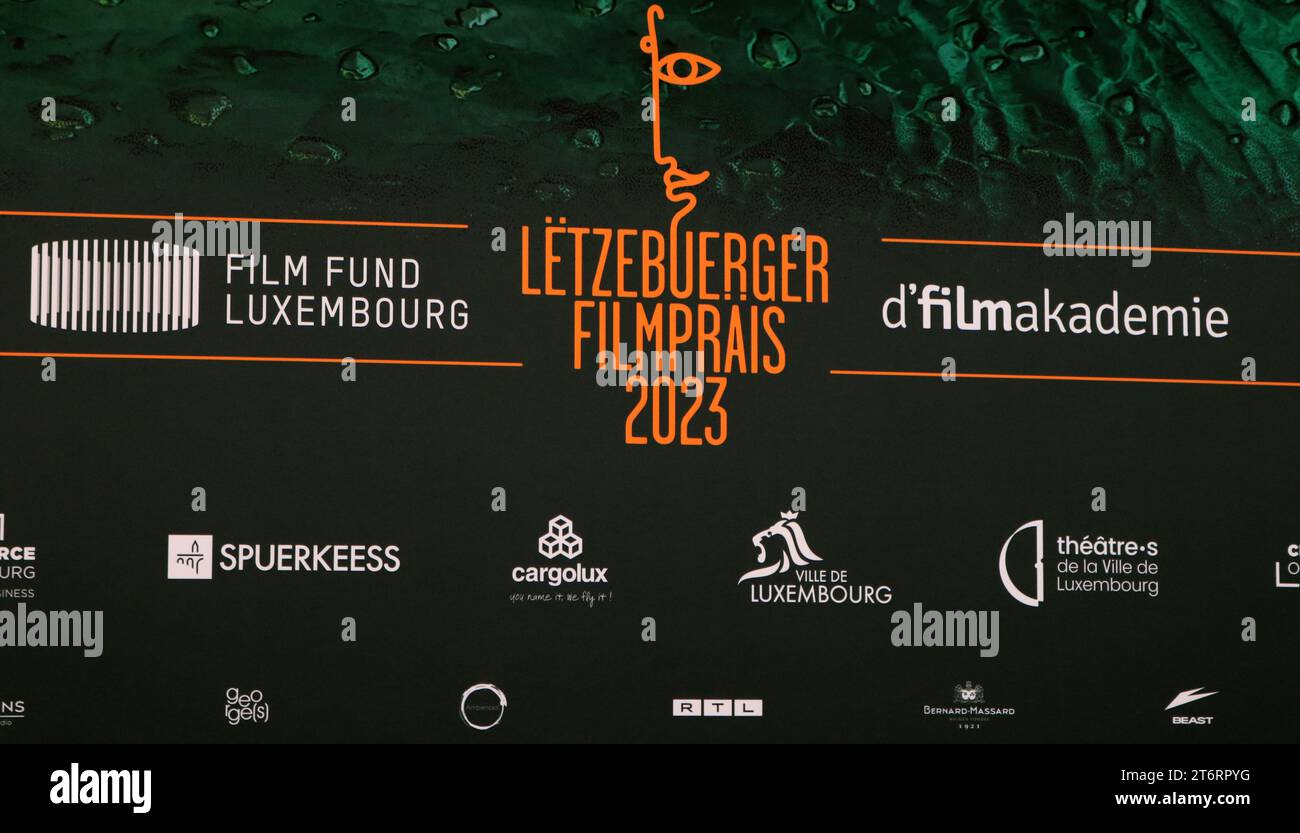 LUXEMBOURG, 11. October 2023 event logo during the Film Awards