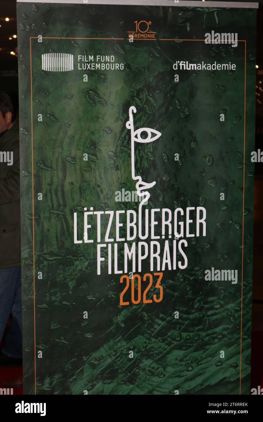 LUXEMBOURG, 11. October 2023 event logo seen at the Film Awards