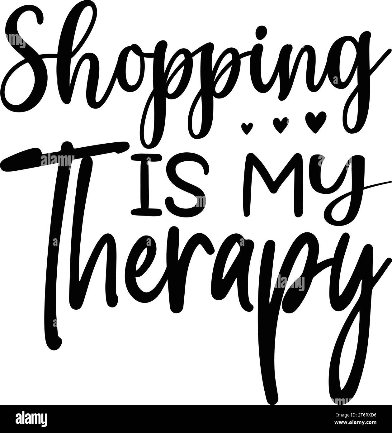 Shopping Is My Therapy Stock Vector