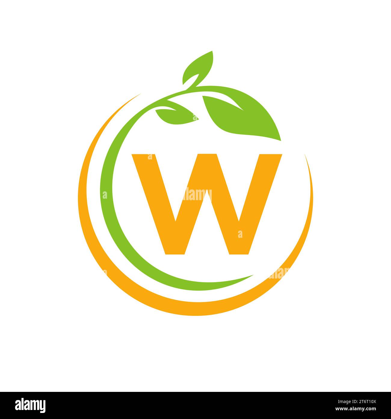 Leaf w vector Stock Vector Images - Alamy