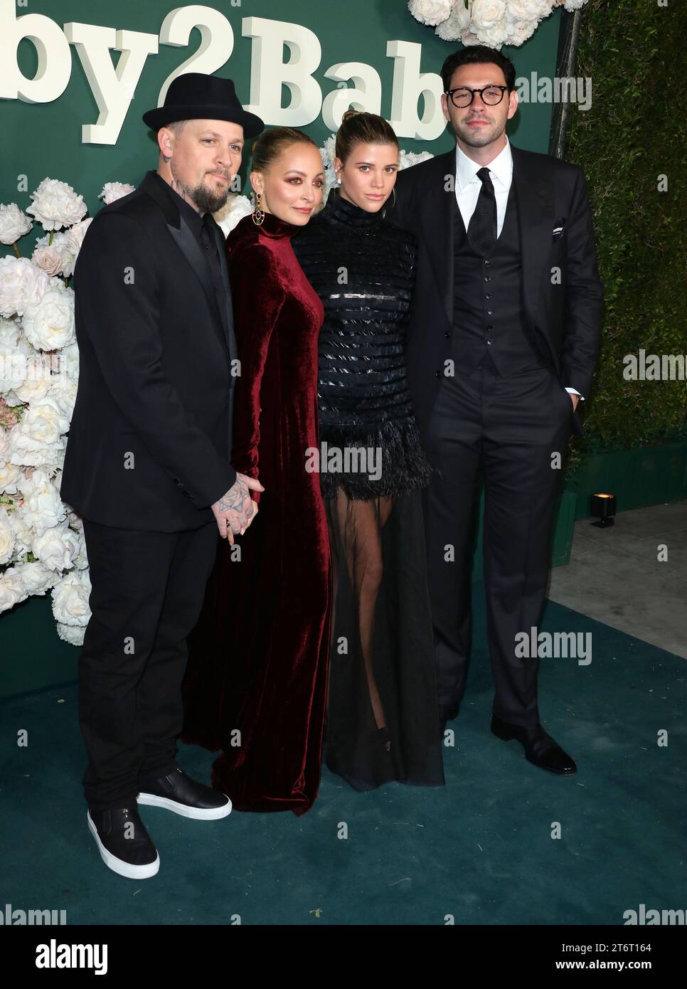 Joel Madden, Nicole Richie, Sofia Richie, Elliot Grainge arrives at The